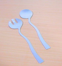 Salad Server Zig Zag Design 