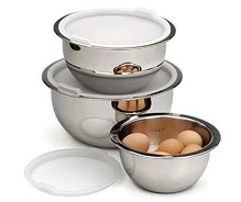Metal Mixing Bowl with Plastic LID