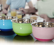 Extra Deep Mixing Color Bowl W Silicone Base