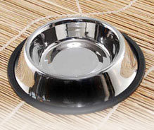 Non Tip Pet Bowls With Anti-Skid Ring Side Window 