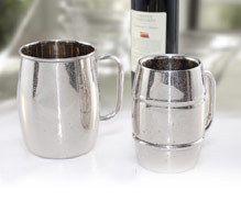 Double Wall Barrel Shape Beer Mug