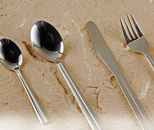Steel Spoon Fork Mid Line Design 
