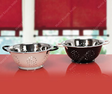 Colander With Colored Contrast Handles