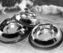 Belly Non Tip Pet Bowls With Anti-Skid Ring