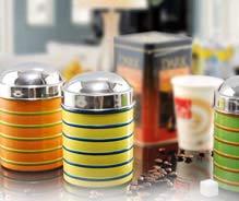 Ribbed Canister W 2-Tone Color Theme